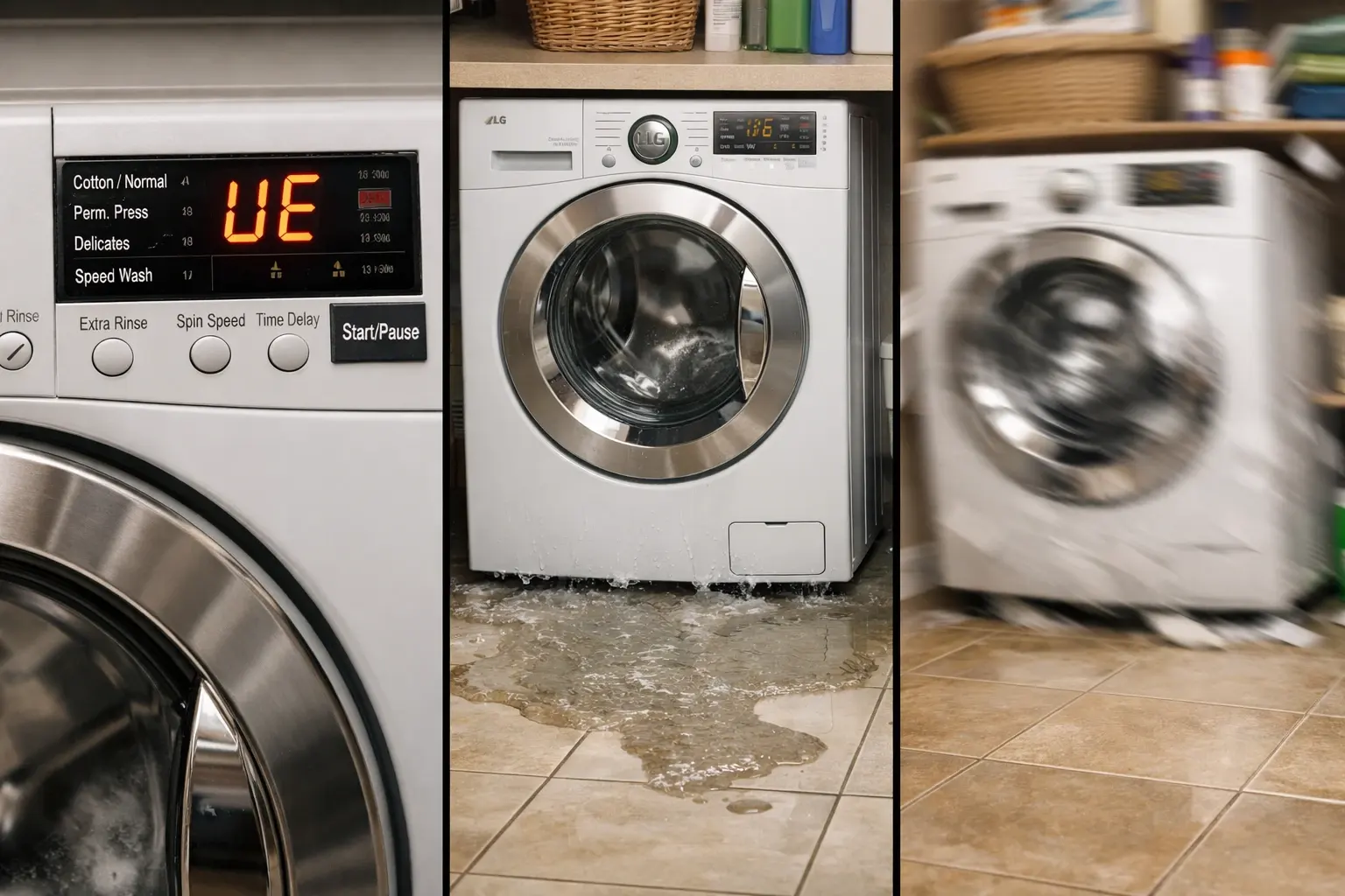 راهنمای عیب یابی ماشین لباسشویی ال جی در خانه